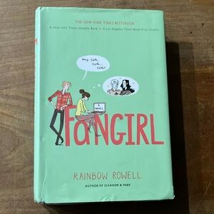 Book: Fangirl by Rainbow Rowell Hardcover - fair used condition